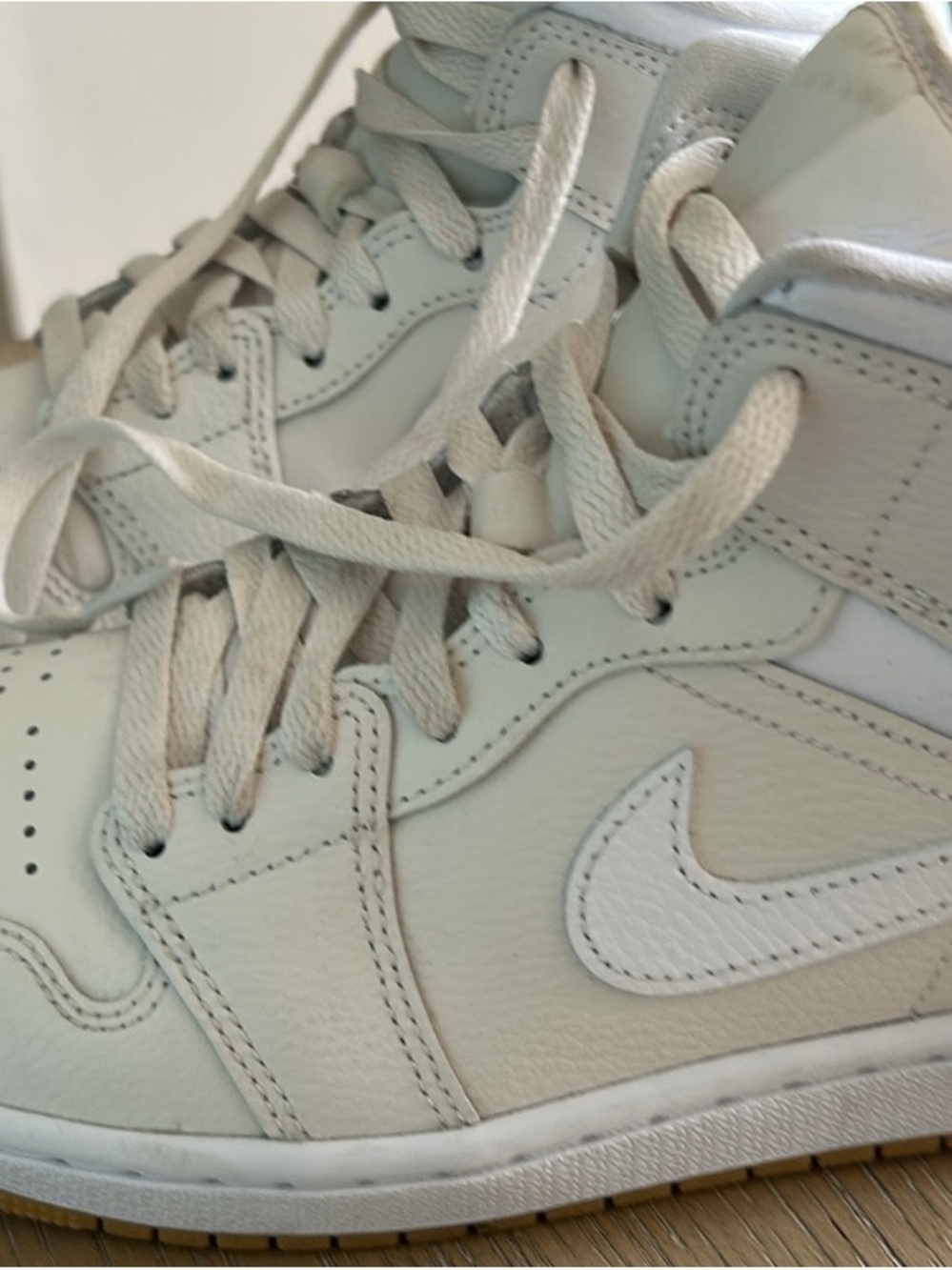 Jordan Air Jordan 1 Mid Coconut Milk Gum - Woman’s